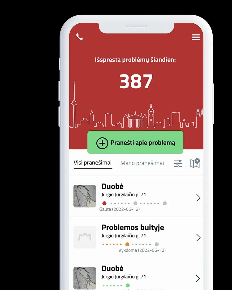 Grinda mobile issue reporting app